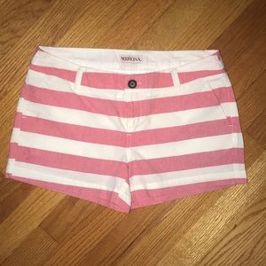 Red 🎯White Short Shirts by Merona. Size 2